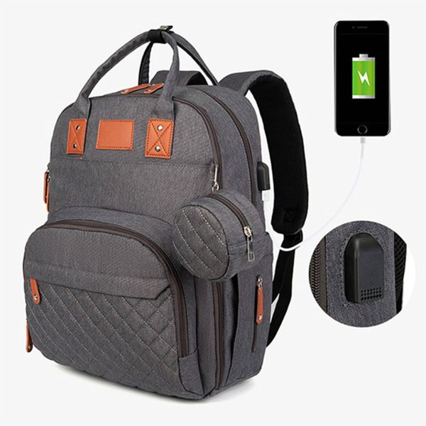 Large Nylon Waterproof Maternity Baby Changing Backpack