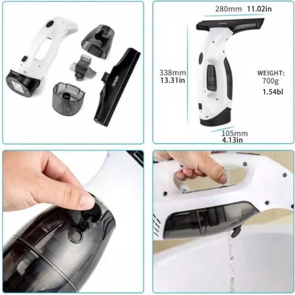 Handheld Window Vacuum Squeegee Cordless - Image 4