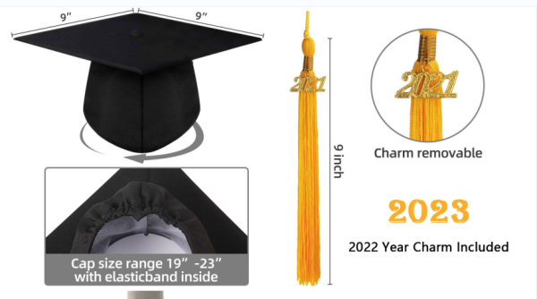 GradSeason Matte Graduation Gown Cap Tassel Set 2025 - Image 13