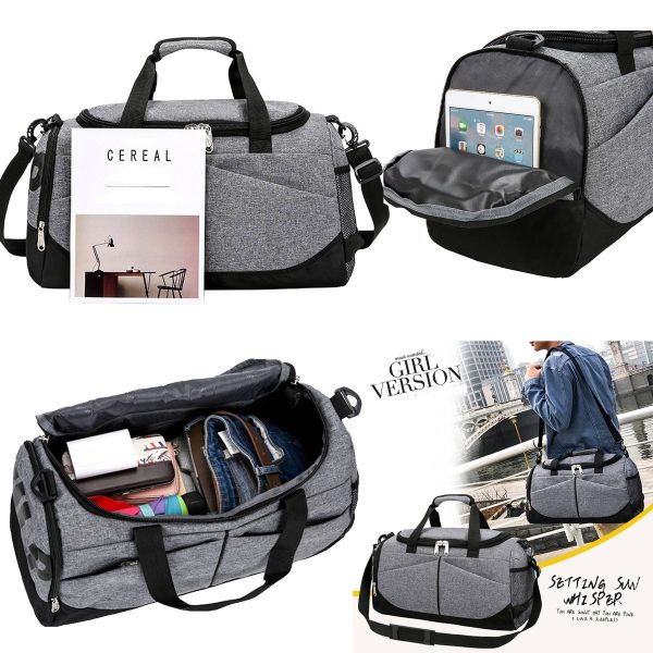 Canvas Travel Large Suitcase Sports Duffel Waterproof Bag - Image 7