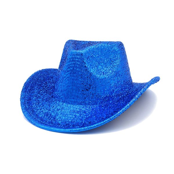 Lightweight Holographic Cotton Party Cowboy Hat - Image 3