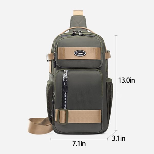 Multi-Pocket Men'S Waterproof Chest Bag - Image 3