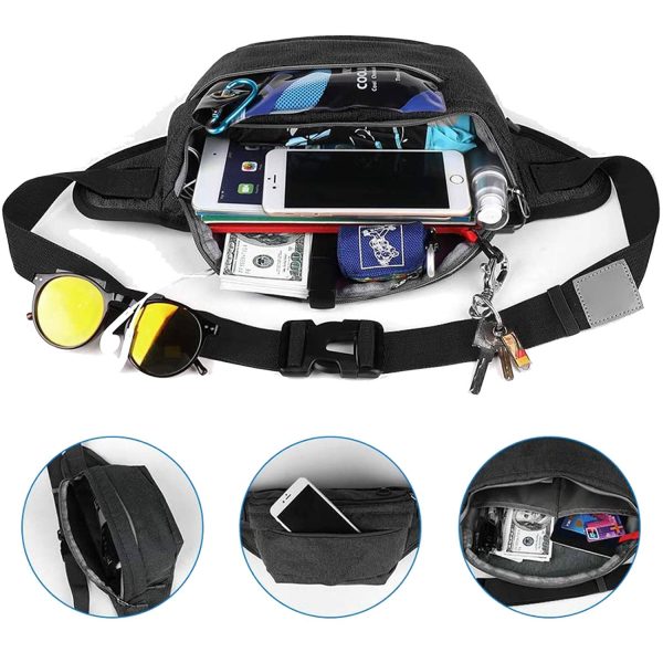 Water Resistant Large Hiking Waist Bag for Men Women - Image 5