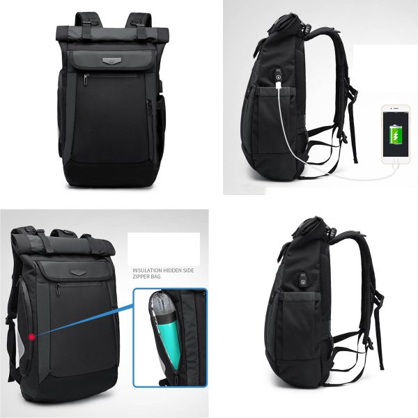 Oxford Business Backpack for Men Waterproof and Travel - Image 6