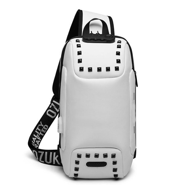 Oxford Men Sling Backpack Anti Theft Crossbody Shoulder Bag - Image 6