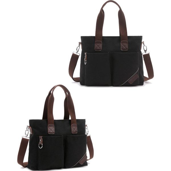 Women Satchel Shoulder Handbags with Multiple Pockets - Image 2