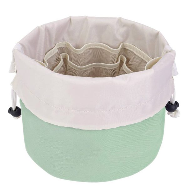 Barrel Drawstring Makeup Travel Bag - Image 4