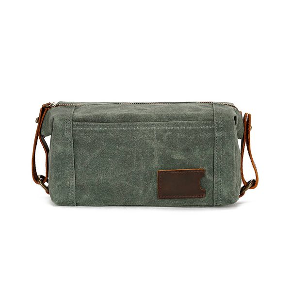 Waterproof Waxed Canvas Clutch Bag w/ Side Strap - Image 2
