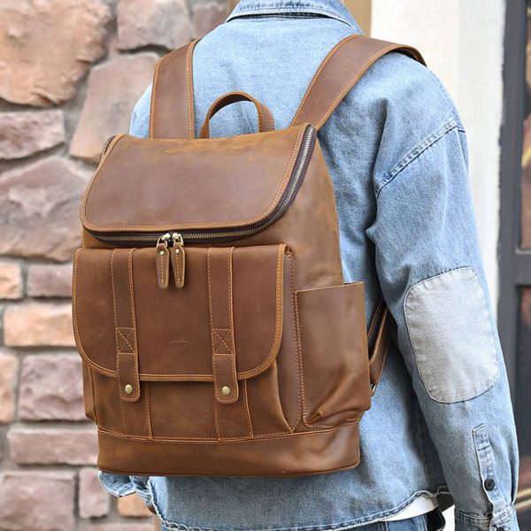Leather Backpack for Men - Image 4