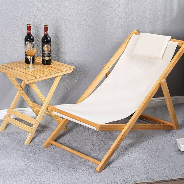 Home solid wood beach chair - Image 5