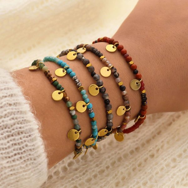 Stainless steel hand-beaded bracelet - Image 6