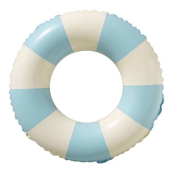 Summer Retro Striped Inflatable Swim Ring w/ Thickened PVC - Image 3