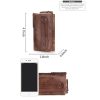 Genuine Leather Key Holder Wallet Men Coffee Black - Image 5
