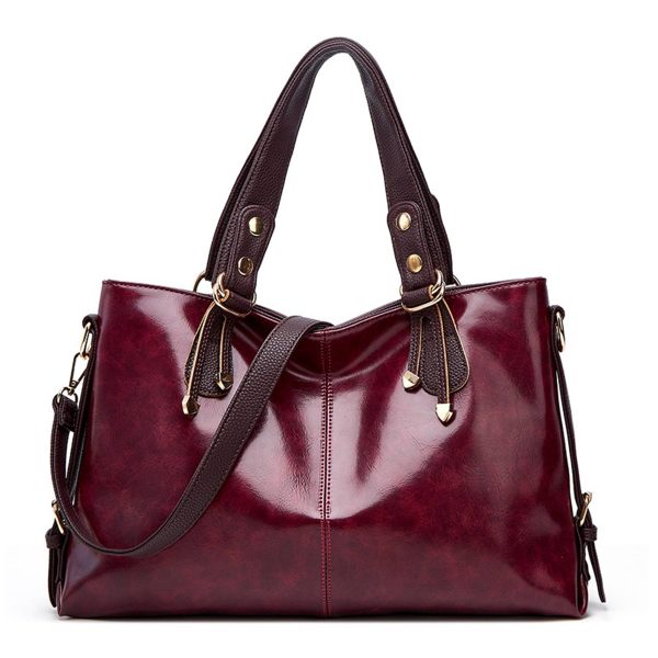 PU Large Capacity Tote Crossbody Bag - Image 2