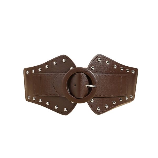 Adjustable Elastic PU Leather Women Belt w/ Alloy Buckle - Image 3