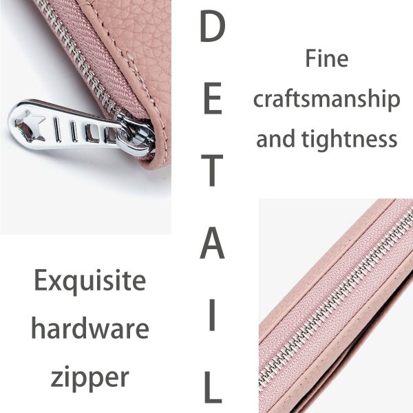 Genuine Leather Stylish accordion card pocket wallet - Image 7