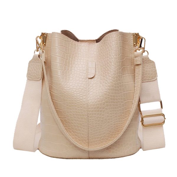 PU Bucket Bag And Crossbody Shoulder Handbags - Image 2