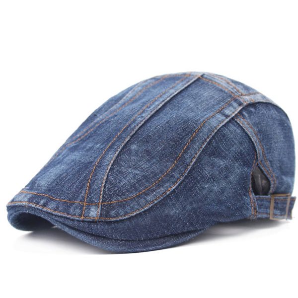 Denim Newsboy Cap for Men Women - Image 2