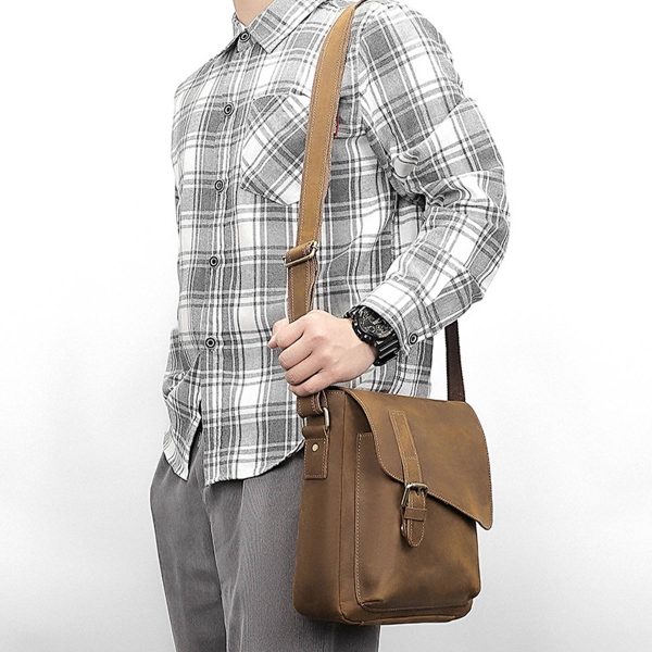 Genuine Leather Shoulder Crossbody Bags Waterproof - Image 4