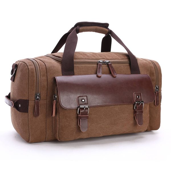 Vintage Canvas Large Travel Bag - Image 2