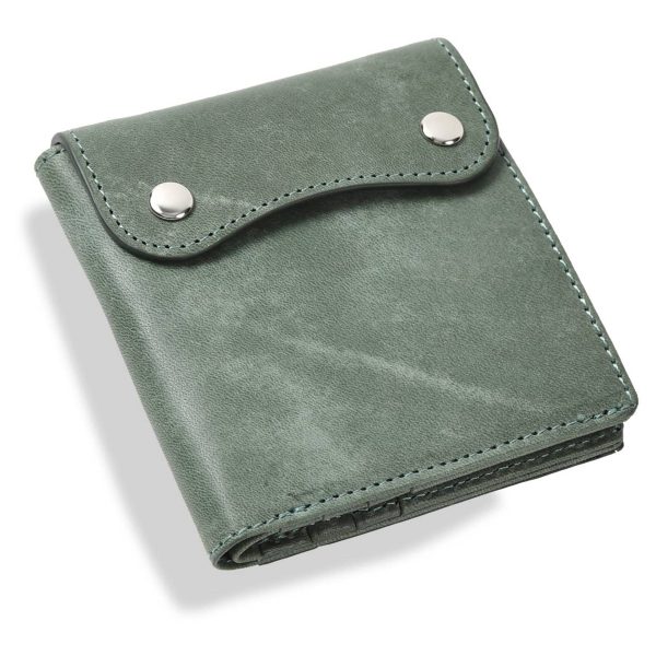 Genuine leather multi card short handbag