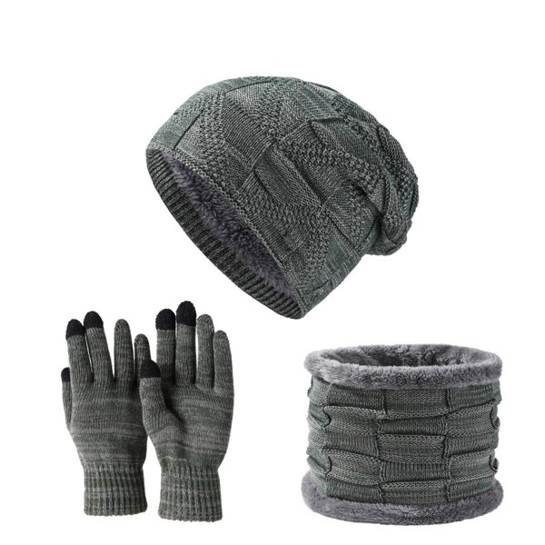 Winter Beanie Hat Scarf and Touch Screen Gloves Set - Image 11