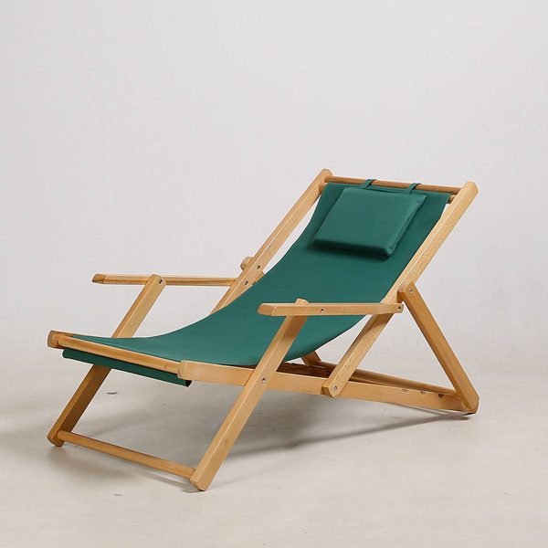 Home solid wood beach chair