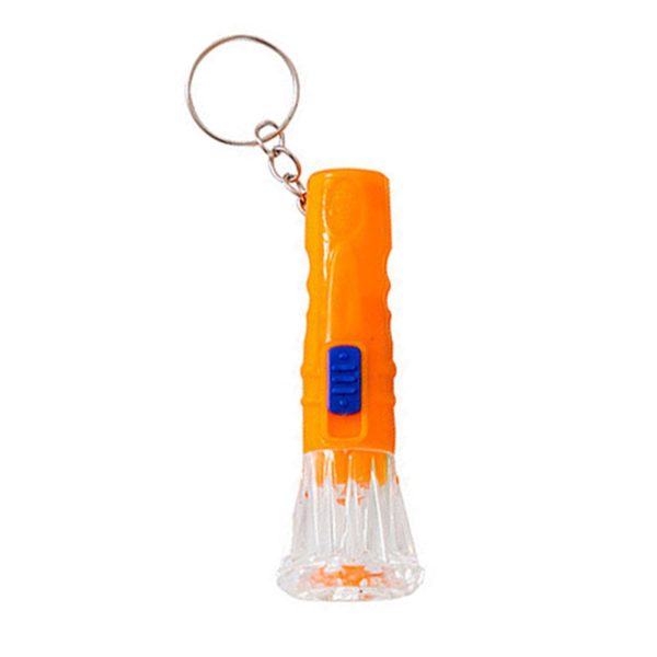 Mini Plastic LED Flashlight Keychain for Emergencies - Image 2