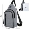Small Water Resistan Crossbody Waist Bag With Earphone Hole - Image 4