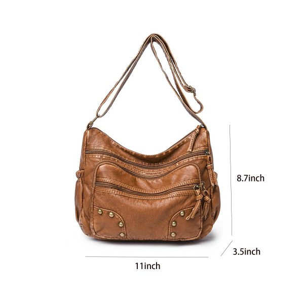PU Leather Ladies Shoulder Crossbody Bag - Image 4