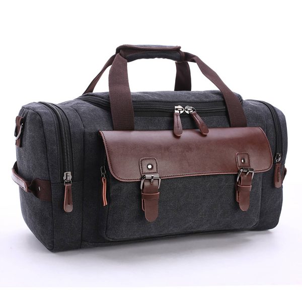 Vintage Canvas Large Travel Bag - Image 4
