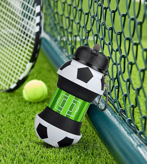 19oz Portable Foldable Silicone Sports Water Bottle For Kids - Image 6