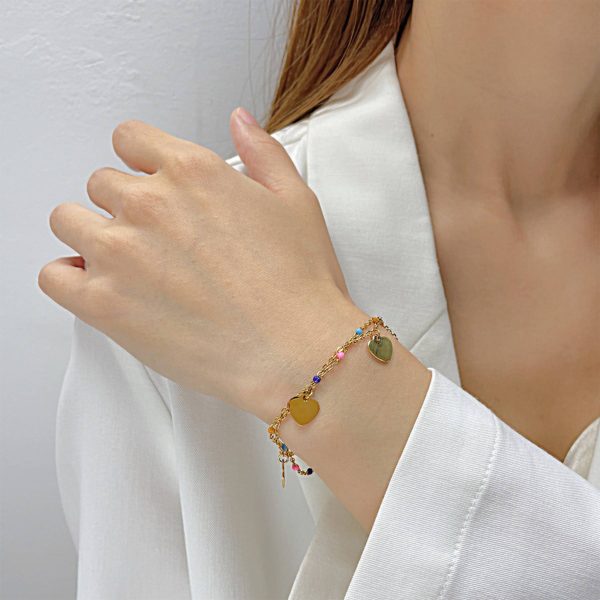 Stainless Steel Dopamine color love bracelet - Image 2