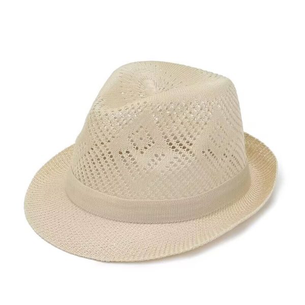 Polyester Solid jacquard breathable sun hat - Image 3