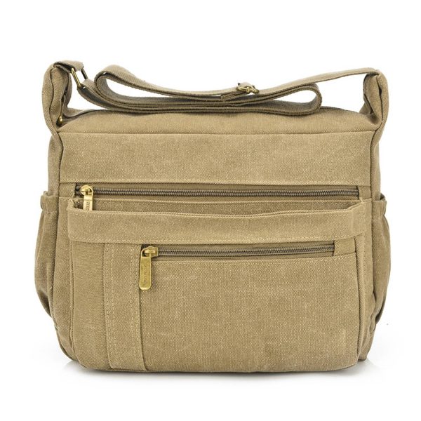 Light Weight Canvas Messenger CrossBody Bag for Women - Image 4