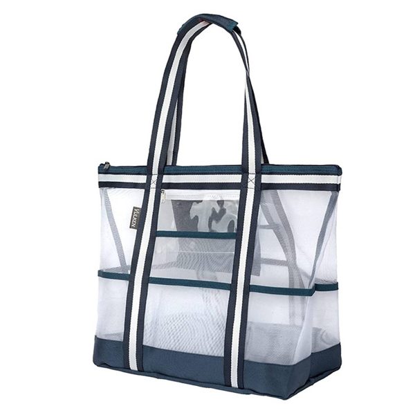 Oxford Extra Large Mesh Beach tote Bag - Image 4