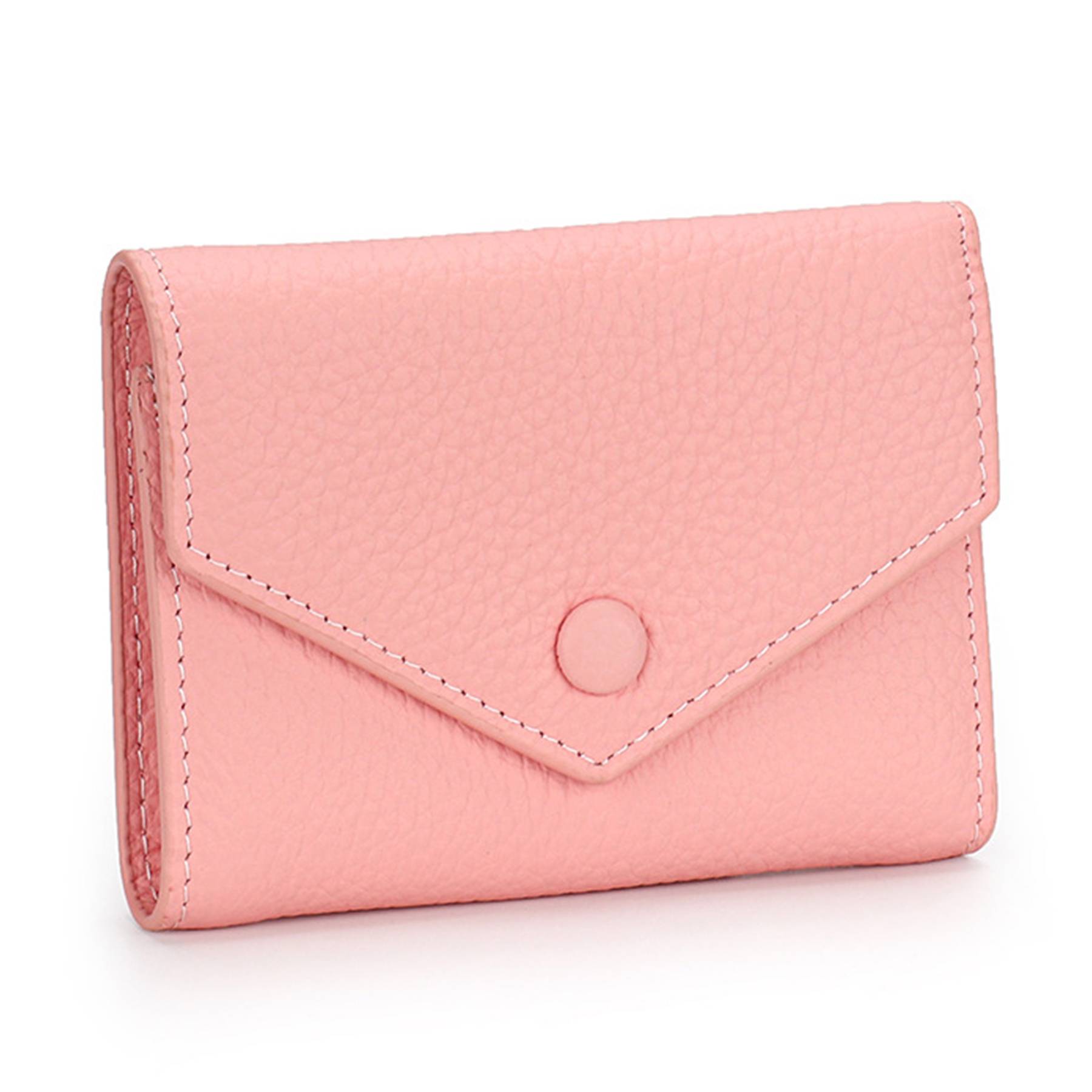 Genuine Leather Simple folding envelope coin wallet - Image 3