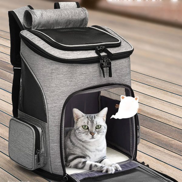 oxford Pet Carrier Backpack for Small Cats and Dog - Image 2