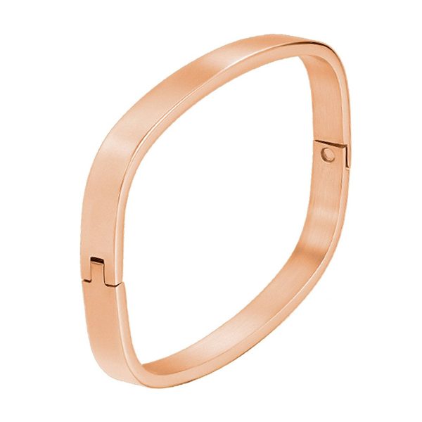 Square titanium steel bracelet - Image 2