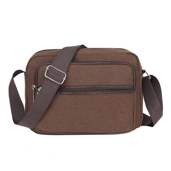 Vintage-Inspired Retro Canvas Crossbody Bag - Image 3