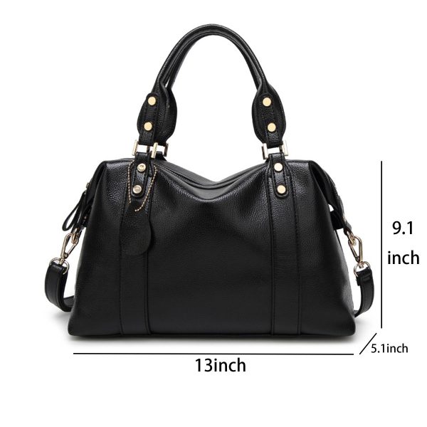 PU Purse with Handle Shoulder Tote Bag - Image 5