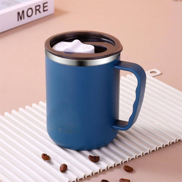 Double Stainless Steel Mug With Handle