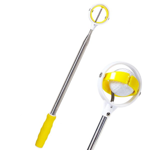 Telescopic Golf Ball Retriever with Spring Release Head