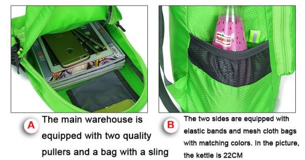 Lightweight Packable Water Resistant Backpack for Travel - Image 5