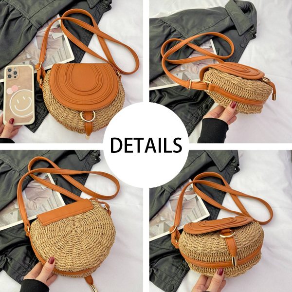 Jute Versatile straw cross-body shoulder bag - Image 3