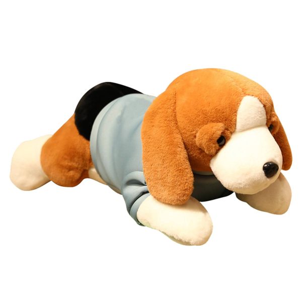 Fluffy Plush Dog High Elasticity Removable Clothes