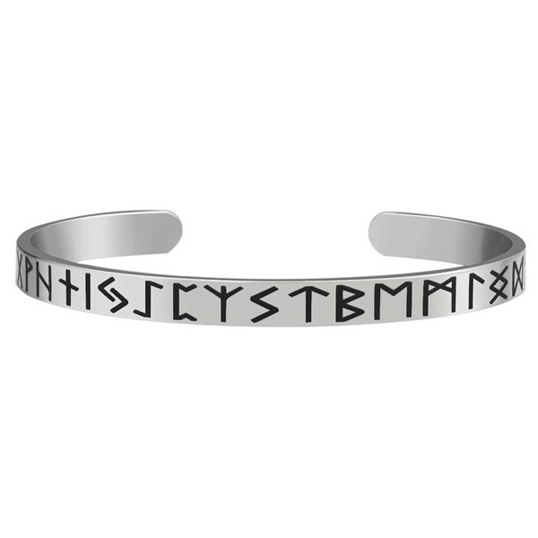 Stainless Steel C-shaped open character bracelet - Image 4