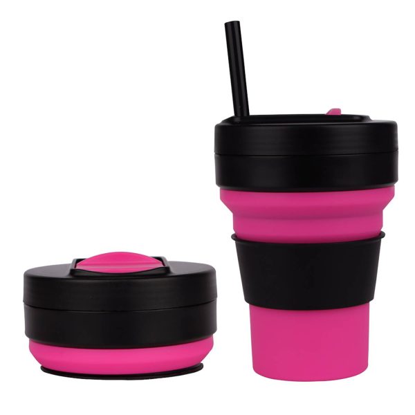 11 Oz Folding Travel Mug W/ Straw - Image 7