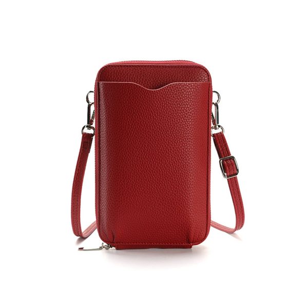 Pu Small Mobile Phone Crossbody Bag with Card Slots