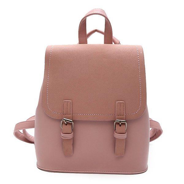 PU Leather Stylish Small Backpack Bag for Women - Image 2